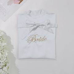 Bridal pajamas simulation silk nightgown - kinko