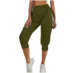 Women's Home Casual Pants High Waist Temperament Ankle-tied Harem Pants - kinko