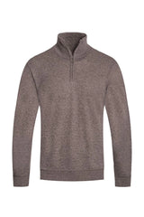 WEIV Men's Quarter Zip Long Sleeve Sweater - kinko