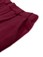 Pleated Detail Pants with Pockets - kinko