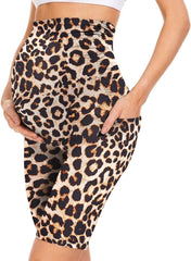Five-point Pocket Maternity Pants High Waist Slim Fit Maternity Pants - kinko