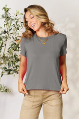 Basic Bae Full Size Round Neck Short Sleeve T-Shirt - kinko