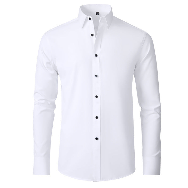 Solid Color Simple Business Thin Lining Shirt - kinko