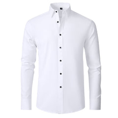 Solid Color Simple Business Thin Lining Shirt - kinko