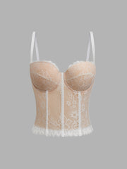 Women's Fashion Fishbone Corset Lace Small Sling - kinko