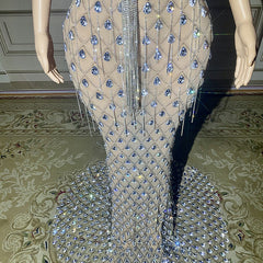 No Back Traceless Sexy Elegant Fishtail Gown - kinko