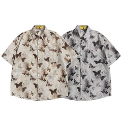 Loose Design Niche Half Sleeve Top - kinko