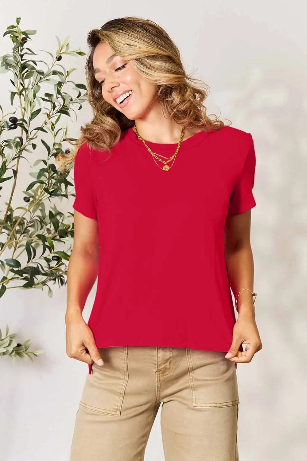 Basic Bae Full Size Round Neck Short Sleeve T-Shirt - kinko