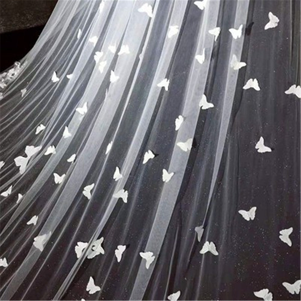 Starry Sky Veil Bridal Wedding Dress - kinko