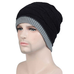 Foreign Trade Hat Fall Winter Men Wool Fashion Warm Hat Pullover Double-sided Outdoor Ski Hat