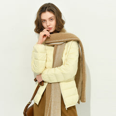 Fall And Winter Korean Style Stand-collar Ladies Down Jacket