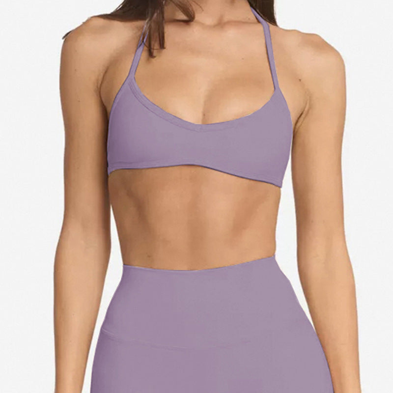 Yoga Vest Female With Chest Pad Sports Workout Bra - kinko