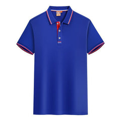Summer Lapel Short Sleeve Polo Shirt - kinko