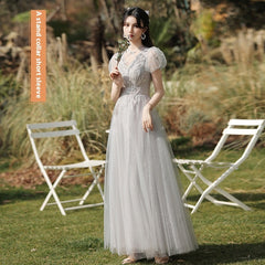 Dress Sisters Dress Female Gray Slim Fit Girlfriend Clothes - kinko