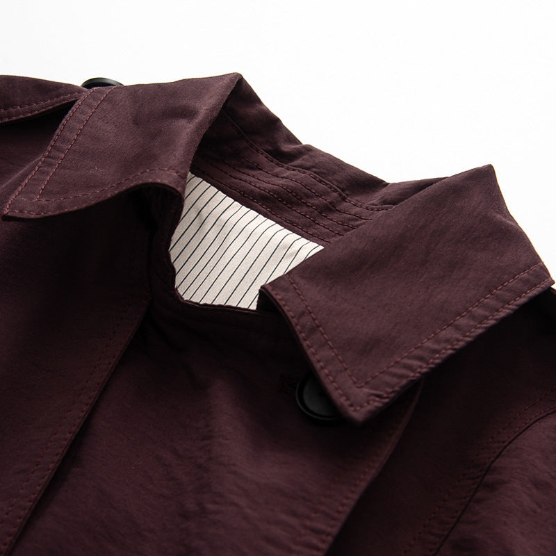 Trench Mid-length British Trench Coat - kinko