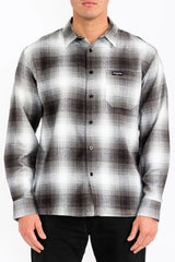 WEIV Men's Full Size Plaid Long Sleeve Flannel Shirt Plus Size - kinko