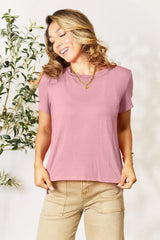 Basic Bae Full Size Round Neck Short Sleeve T-Shirt - kinko