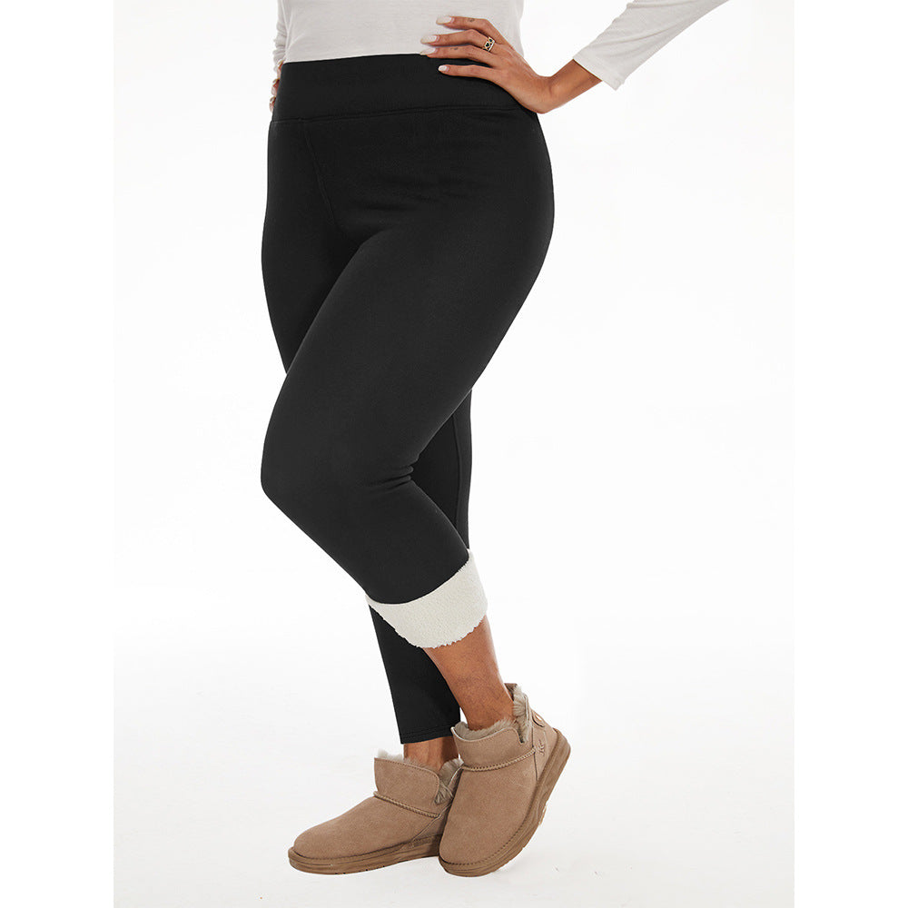 Fleece-lined Women's Warm Winter Thick Leggings - kinko