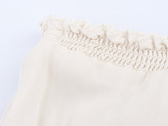 Summer European And American Style Laminated Decoration Midi Skirt Skirt - kinko