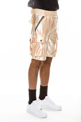 WEIV Men's Full Size Satin Street Cargo Shorts Plus Size - kinko