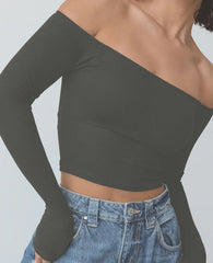 Long-sleeved Women's Off-shoulder Clothing - kinko