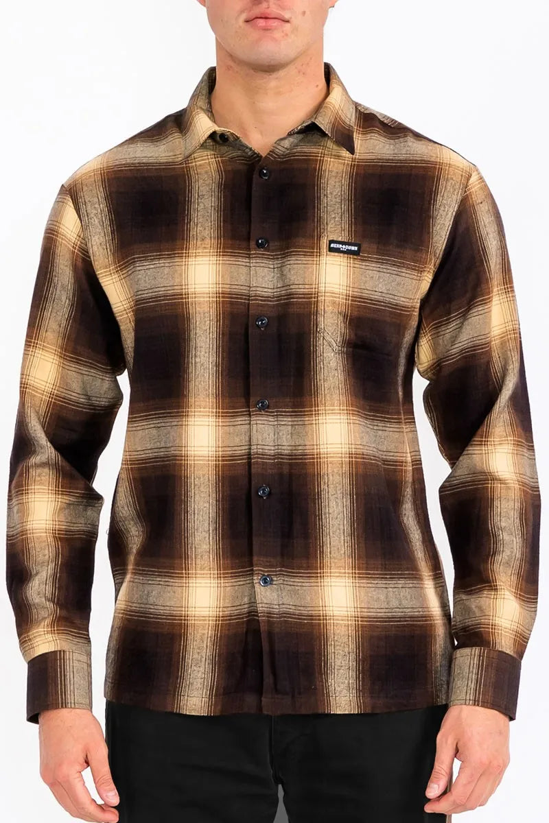 WEIV Men's Full Size Plaid Long Sleeve Flannel Shirt Plus Size - kinko