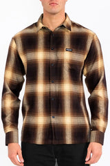 WEIV Men's Full Size Plaid Long Sleeve Flannel Shirt Plus Size - kinko