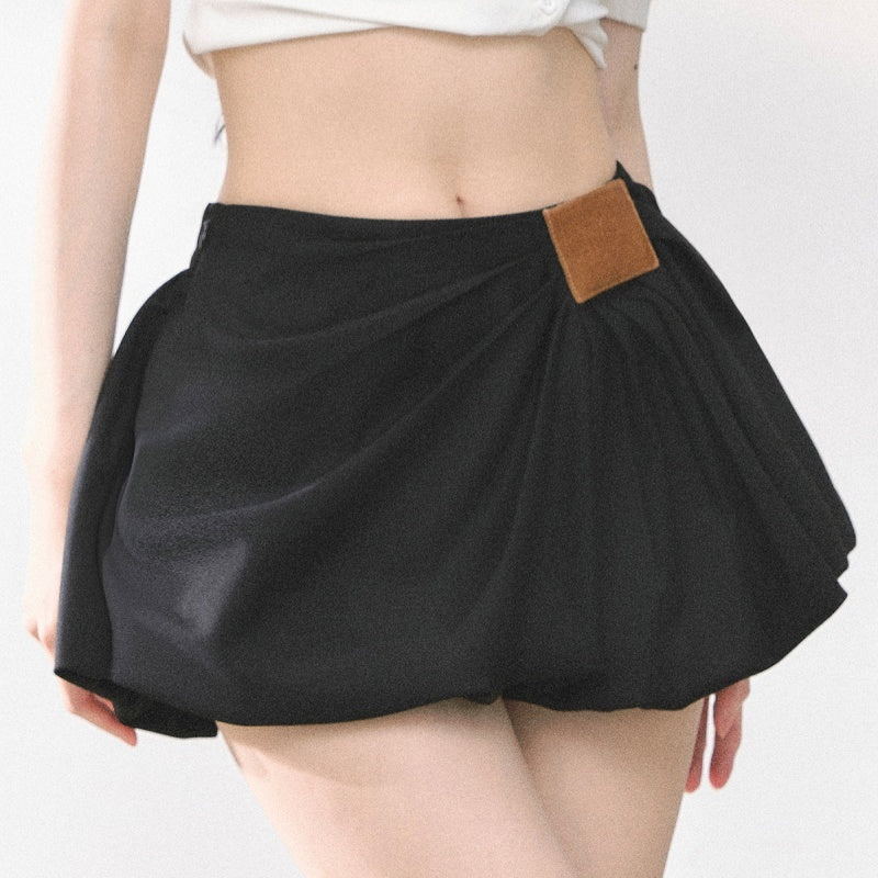 American Hot Girl Skirt Women Summer High Waist A- Line Slimming - kinko