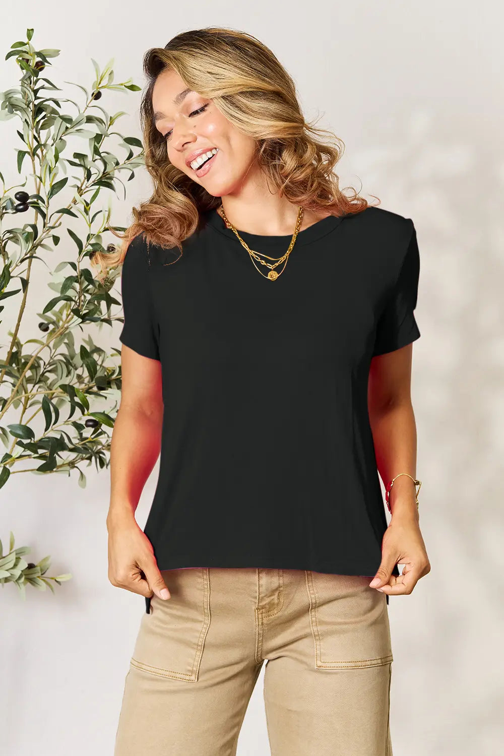 Basic Bae Full Size Round Neck Short Sleeve T-Shirt - kinko