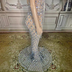 No Back Traceless Sexy Elegant Fishtail Gown - kinko