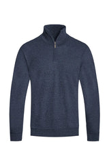 WEIV Men's Quarter Zip Long Sleeve Sweater - kinko