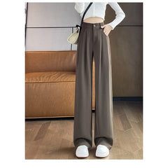 New High Waist Drooping Suit Pants Women - kinko