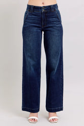 Judy Blue High-Waisted Wide Leg Jeans - kinko