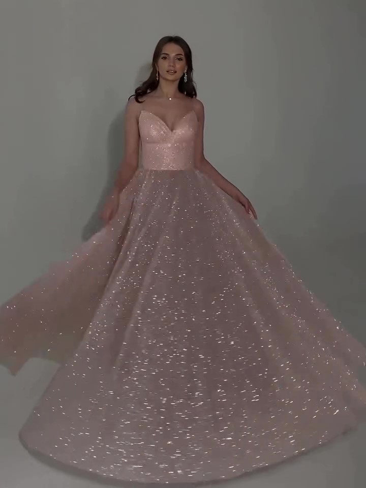 Sequined Backless Evening Dress - kinko