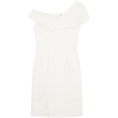 Split white dress dress - kinko