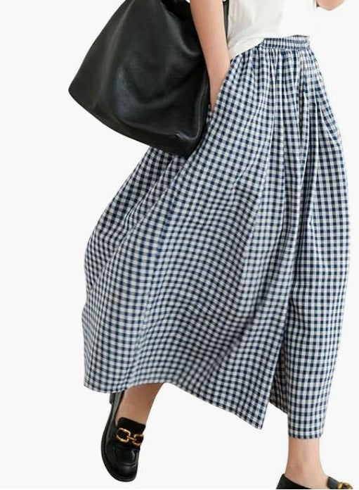 Fashion Casual Women Loose Wide-leg Skort - kinko