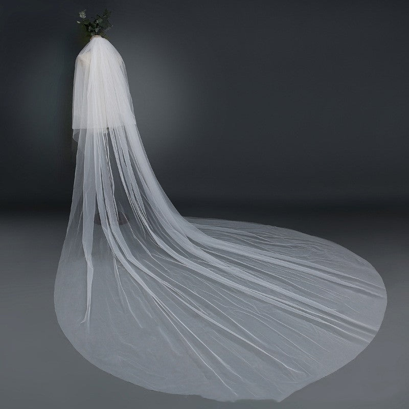 Bridal Wedding Veil Widened Tail - kinko
