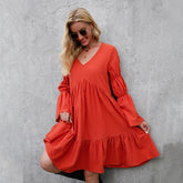 Resort Dresses Long Sleeves Women's Dress - kinko