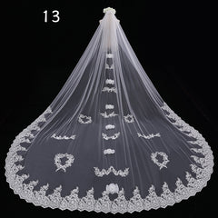 Bride Wedding Master Wedding Veil Long Long Tail - kinko