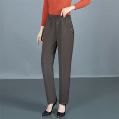 Spring And Autumn Middle-aged Mom Pants Straight-leg Trousers - kinko