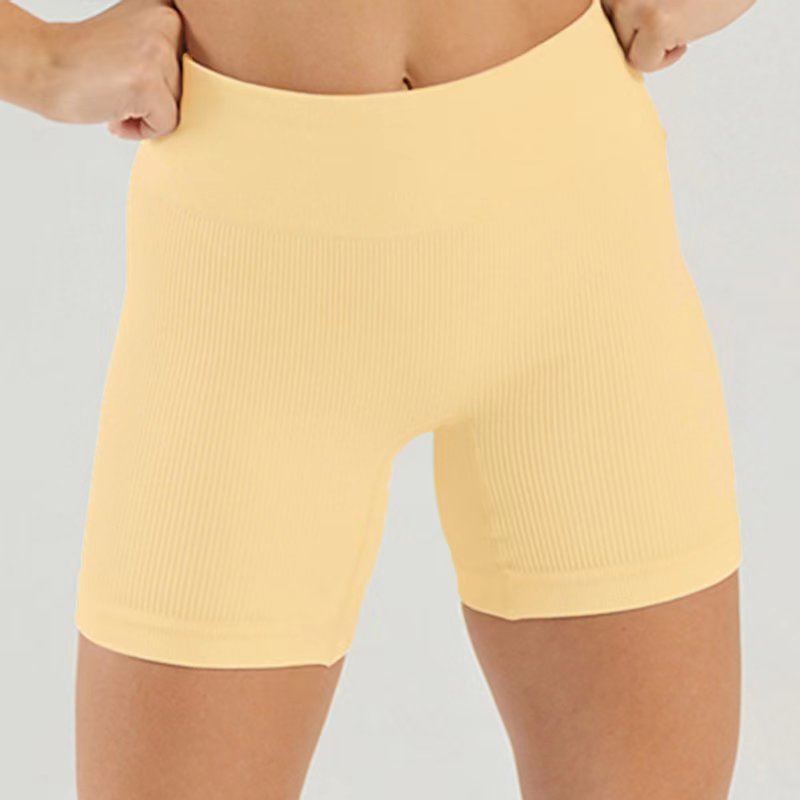 Seamless Knitted High Elastic Sports Underwear U Square Collar Yoga Suit - kinko