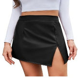 Fashion Asymmetric Slit Skirt - kinko