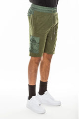 WEIV Men's Full Size Heathered Light Weight Slub Shorts Plus Size - kinko