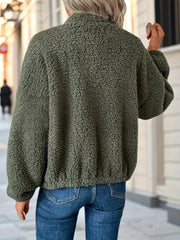 Women's Simple Fashion Zipper Drooping Shoulder Jacket - kinko