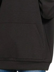 Zenana Oversized Scuba Hoodie with Kangaroo Pocket - kinko