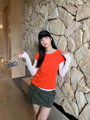 Summer Workwear Low Waist Skirt Women's Pocket Skirt - kinko