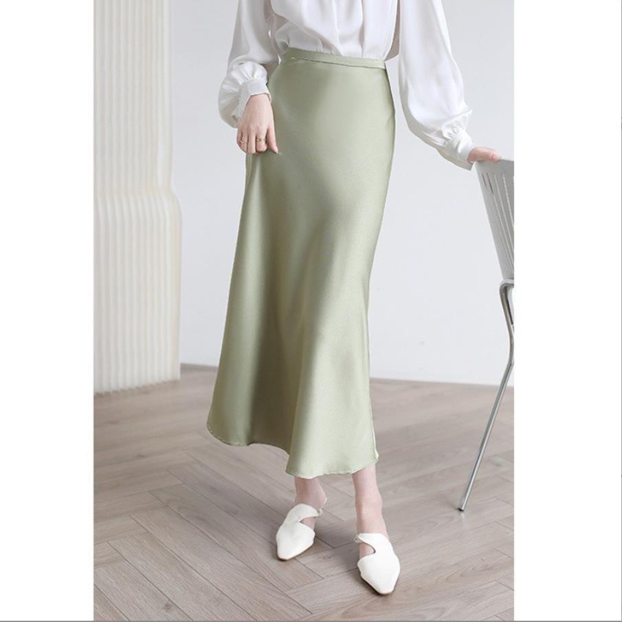 High-grade Silk Mid-length High-end Fishtail Long Skirt - kinko
