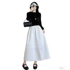 Summer High Quality Stitching Skirt Women - kinko