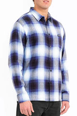WEIV Men's Full Size Plaid Long Sleeve Flannel Shirt Plus Size - kinko