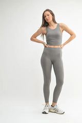 MONO B Venice Cloud Light Sculpt High-Waisted Leggings - kinko